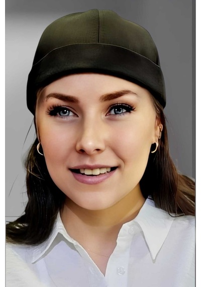 Unisex %100 Pamuklu Docker Şapka Siyah