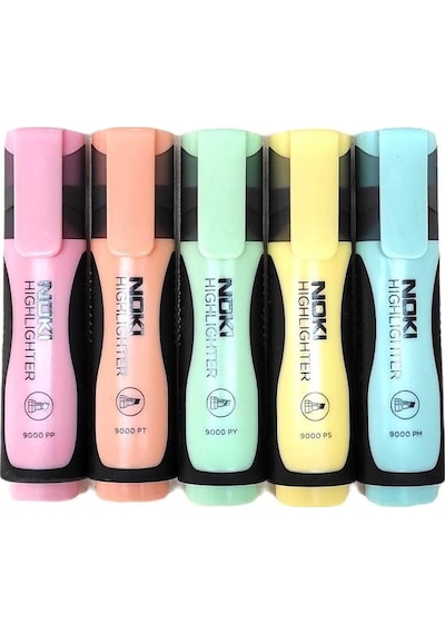 Noki Pastel Fosforlu Kalem 5 Renk Set