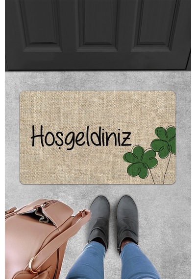 Evaşk Kapı Önü Paspası Vinil Kaymaz Tabanlı 45 X 70 Evaşkdm12116