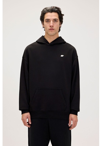Bad Bear Drake Hoodie Os Siyah Sweatshirt 001