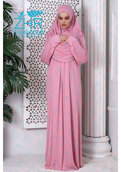 Zahranur Lady Namaz Elbisesi - Pembe