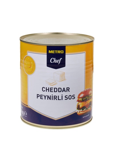Metro Chef Çedar Peynirli Sos 2,8 Kg - Pratik Kullanımlı Lezzetli Sos 2'li Ekonomik Paket - 2 A Tarı