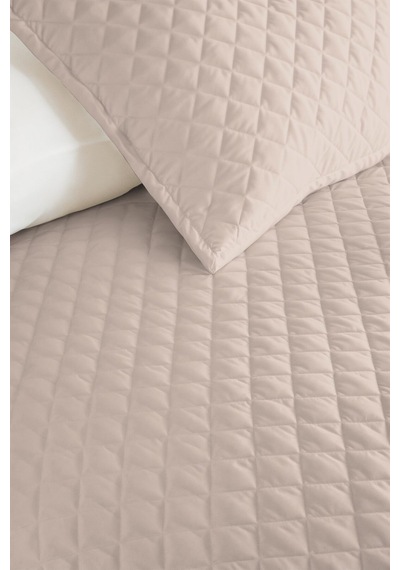 Bej Minimal Genç Odası Tek Kişilik Pike Takımı - Kapitone Bohem 160x220 Cm Mevsimlik Yatak Örtüsü Pamuksu Perde Aurası