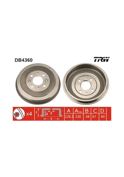 Arka - 7 - Kampana Grande Punto-punto Evo-corsa D 09 Adam 14 4 - Dpmıx-hb - Delik 228.3x48