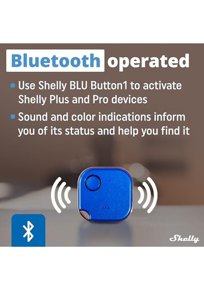 Blu Button1 Bluetooth Kontrollü Eylem Ve Sahne Etkinleştirme Düğmesi Mavi Ev Otomasyonu İos Android Uygulamas