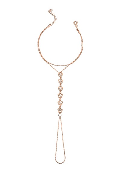 925 Ayar Gümüş Rose Çiçek Dizisi Şahmeran - 45100104 Rose Gold