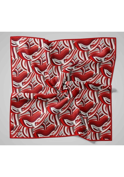 Silk Home Twill İpek Eşarp 11471-16 Kırmızı, Bordo, Antrasit, Beyaz, Koyu Mor