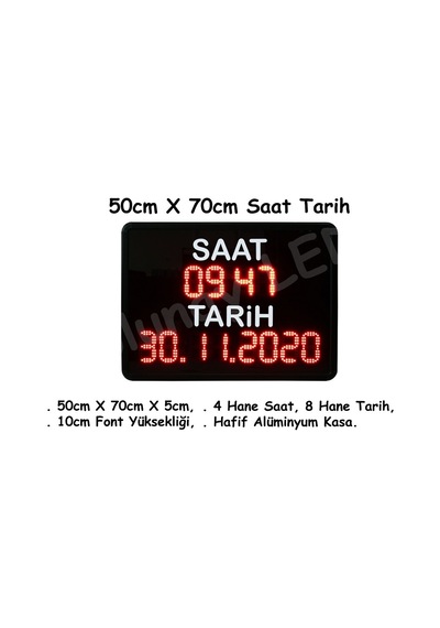 Dijital Led Saat Derece Özel Ölçü