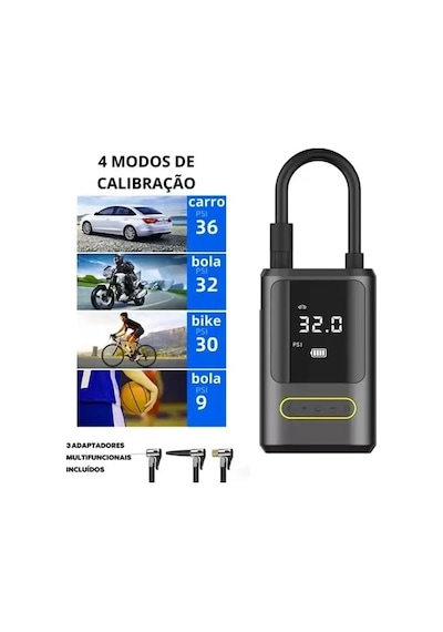 Kablosuz Oto Araç Mini 4000mah 150 Psı Işıklı Oto Hava Kompresörü Ka-760 5545