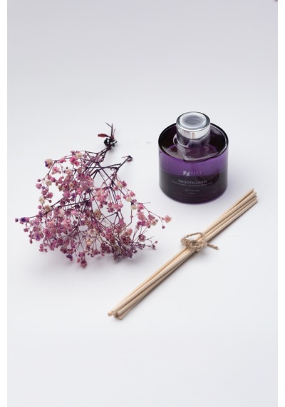 Zift Unique Smooth Linen - Bambu Çubuklu Oda Kokusu Dekoratif Çiçekli Banyo & Tuvalet & Oda Parfümü 100ml Çiçek