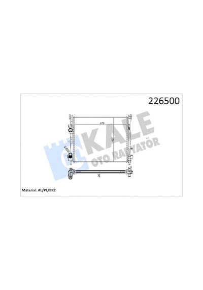 Motor - 43 - Su Radyatörü Renault Clıo Iı 98-05 Symbol 00- Symbol Iı 08- 1.5dcı Mt Ac - Dpmıx-hb - Meik 479x414x27 Motor - 43 - Su Radyatörü Renault Clıo Iı 98-05 Symbol 00- Symbol Iı 08- 1.5dcı Mt Ac - Dpmıx-hb - Meik 479x414x27