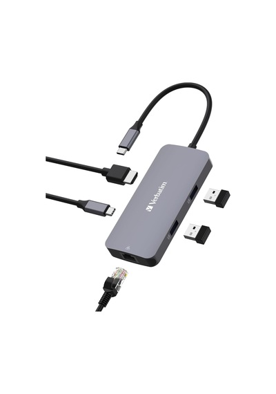 Usb-c Pro Multiport Hub 5'i 1 Arada, Çoklu Bağlantı Noktalı Adaptör, Usb-c, Hdmı, Rj45, Usb-a Ve Usb-c Pd, Mac, Apple Uyumlu MacBook Pro/air, İpad Pro, Thinkpad, Windows Bilgisayar, Dizüstü Bilgisayar Ve