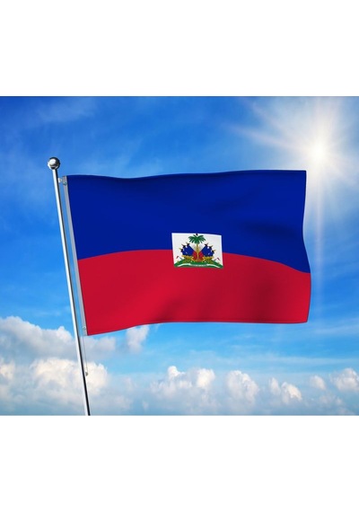 Haiti Devleti Bayrağı Premium Raşel Kumaş 100x150 Cm Diğer