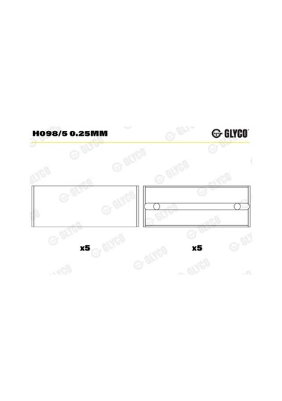 Ana Yatak - Dacia Solenza, Pick Up - Glyco-h0985025mm
