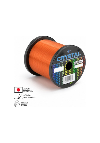1000 Mt Bobin Misina - Crystal - Turuncu - Ekstra Güçlü - 0,40 Mm
