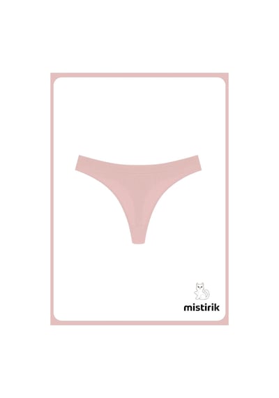 Paulo Model Esnek Ve Yumuşak Fitilli String Model Spor Külot Açık Pembe Renk Açık Pembe
