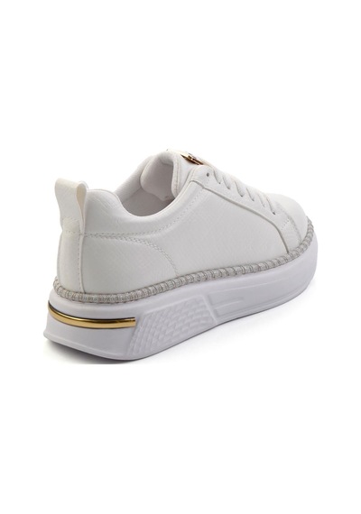 Bambi Beyaz Kadın Sneaker K01377024007 Beyaz