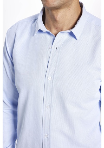 Tudors Erkek Modern Slim Fit Dar Kesim Uzun Kollu Pamuklu Kolay Ütü Armürlü Mavi Gömlek-31491-mavi Mavi Tudors Erkek Modern Slim Fit Dar Kesim Uzun Kollu Pamuklu Kolay Ütü Armürlü Mavi Gömlek-31491-mavi Mavi