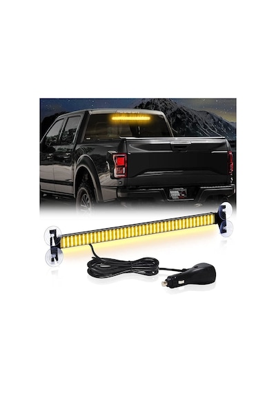 17 Fonksiyonlu İç-dış Kullanımlı Çakar Lamba 54cm Sarı-sarı 12-30v / Lapa202-1