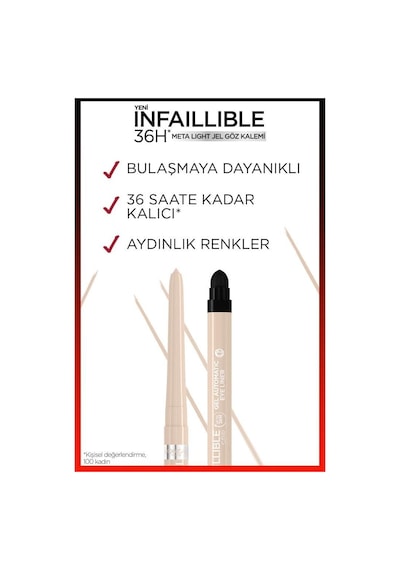 L'oreal Paris Infaillible Meta Light Jel Göz Kalemi Opalescent