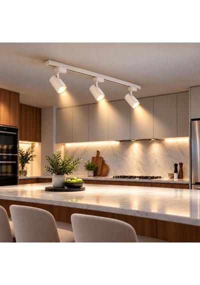 30w Led Ray Spot Seti 3'lü Beyaz Kasa 3000k Sarı Işık 2700 Lümen 1 Metre Ray Dahil Ayarlanabilir Başlıklı Cob Led Mağaza Vitrin Ofis Ve Ev Aydınlatma Seti Diğer 30w Led Ray Spot Seti 3'lü Beyaz Kasa 3000k Sarı Işık 2700 Lümen 1 Metre Ray Dahil Ayarlanabilir Başlıklı Cob Led Mağaza Vitrin Ofis Ve Ev Aydınlatma Seti Diğer