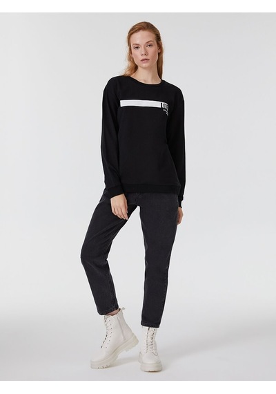 LOFT Regular Fit Kadın Sweatshirt Lf2031530 Q1.v1 Siyah