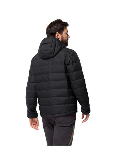 Jack Wolfskin Ather Down Hoody M Rds 1207681-out Ceket Black Erkek Mont Siyah