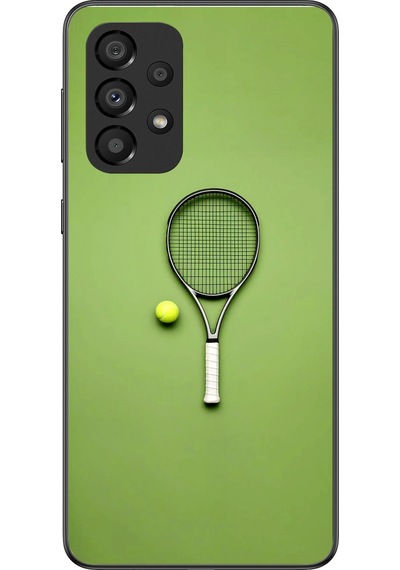 Samsung Galaxy A33 Uyumlu Tenis Raketi Baskılı Silikon Kılıf Renkli