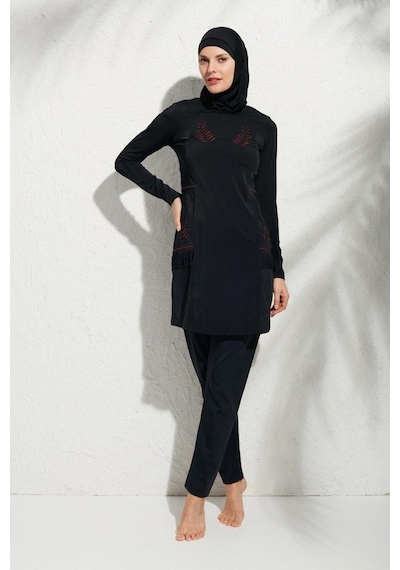 Pierre Cardin 191913 Uzunkollu Aplikeli Tesettür Mayo