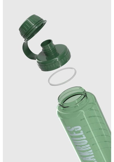 Renga Ege Yazı Desenli 1000 Ml Tritan Matara 912141 Yeşil Yeşil