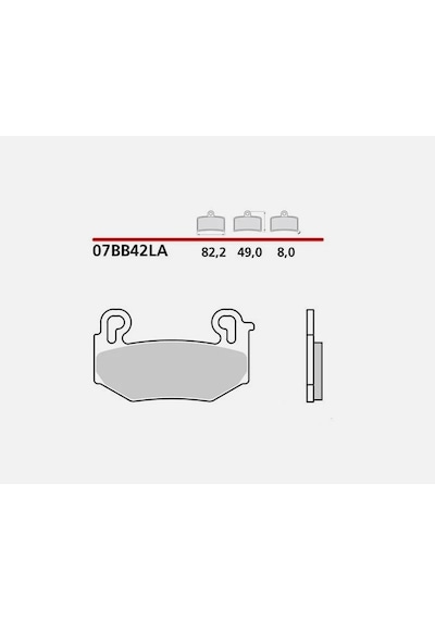 Brembo 07bb42la 2023-2025 Bmw R 1300 Gs Uyumlu Ön Fren Balatası Sinterli Balata