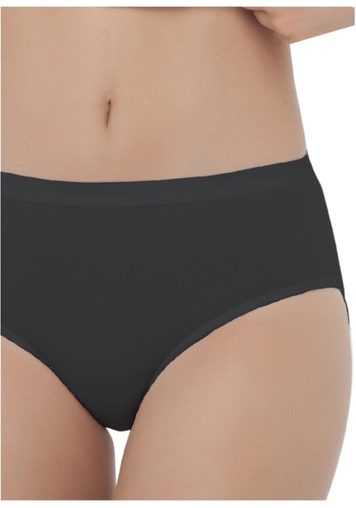 The Don Organic Blended Bayan Mid Rise Brief - Orta Kenarlı Siya
