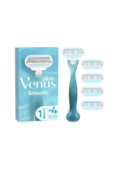 Gillette Venus Smooth Tıraş Makinesi + Yedek Başlık 5'li
