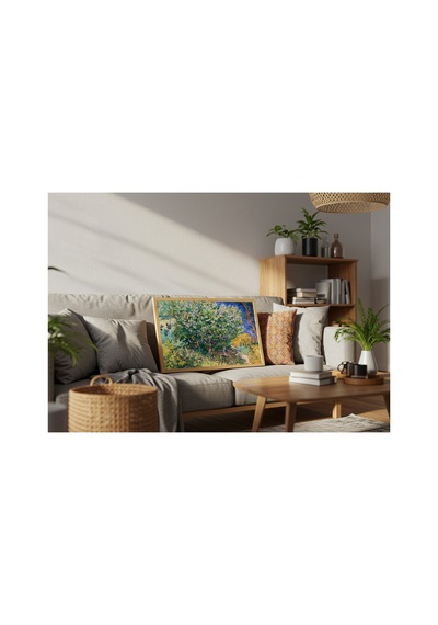 Van Gogh Lilac Bush Çerçevesiz Poster 30x42 Cm A3 Tablo Duvar Dekoru Mat Fotoğraf Kağıdı