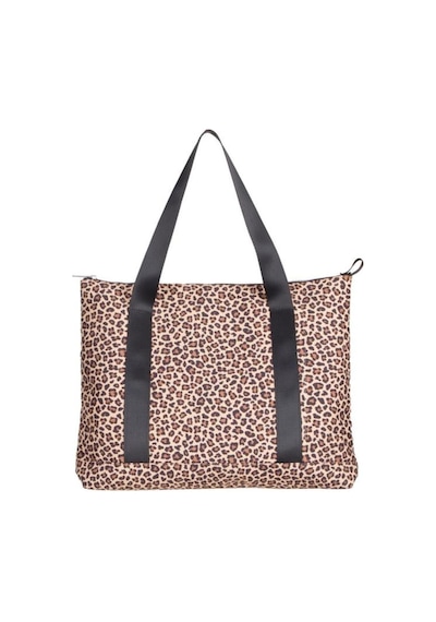 Earthy Leopard Omuz Çantası / Tote Bag Kahverengi