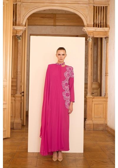 Senna Rosalın Dress Fuşya Fuşya