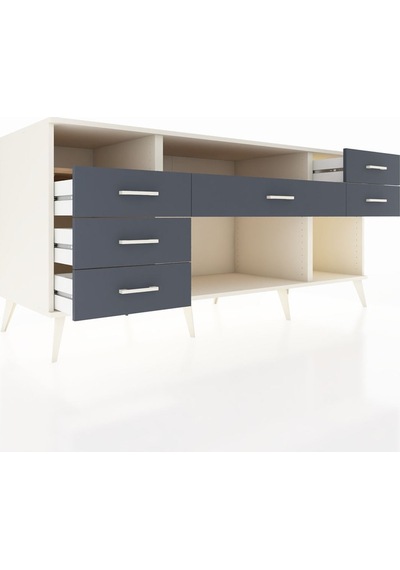 Kronos Konsol 2 Raflı 6 Çekmeceli 176x59x83 Aytaşı-çam/antrasit Çam/antrasit Kronos Konsol 2 Raflı 6 Çekmeceli 176x59x83 Aytaşı-çam/antrasit Çam/antrasit