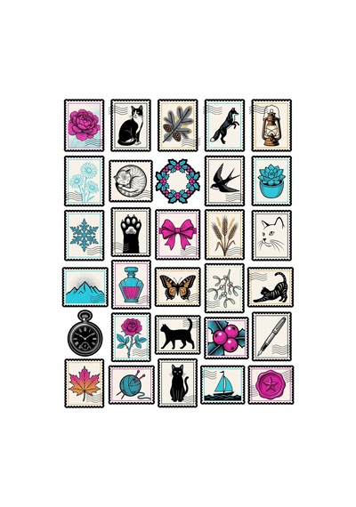 Scrapbook Planner Vintage Sticker Seti 150 Adet - 5'li Mega Paket No06 - Laptop Defter Ajanda Çok Renkli