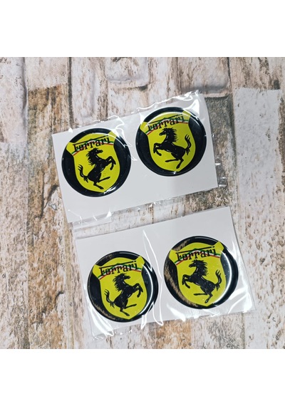 Ferrari Sticker Slikonlu 4x Yeni Model V2