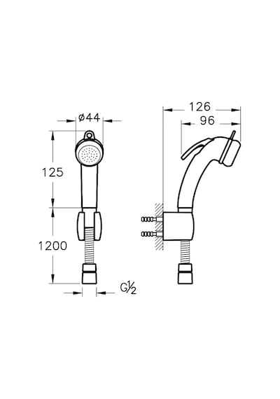 VitrA A45704 Taharet El Duşu Krom