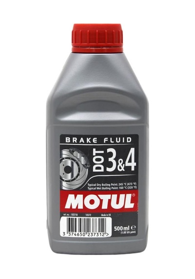 Motul Dot 3  - 4 Brake Fluid 500 Ml Fren Hidrolik  Yağı
