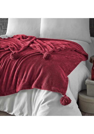 Lexroo Puffy Wellsoft Battaniye 160x200 Bordo