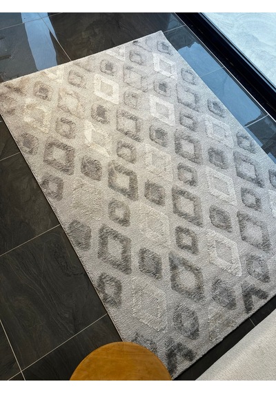 West Halı Salon, Oturma, Yatak Odası Halısı Desen Kodu 68359-095 Krem-gri-vizon