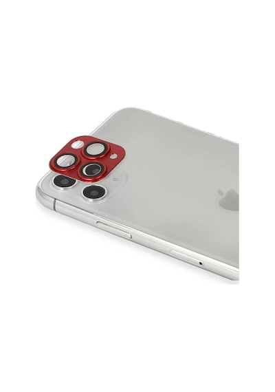 Newface Apple İphone 11 Pro Max Pers Alüminyum Kamera Lens - Kırmızı