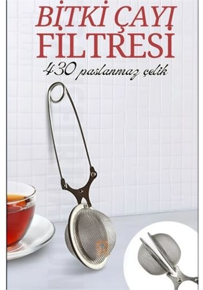 Zhlhome Kıskaçlı Bitki Çayı Filtresi Top Çay Demliği Çay Filtresi Maşası Gümüş