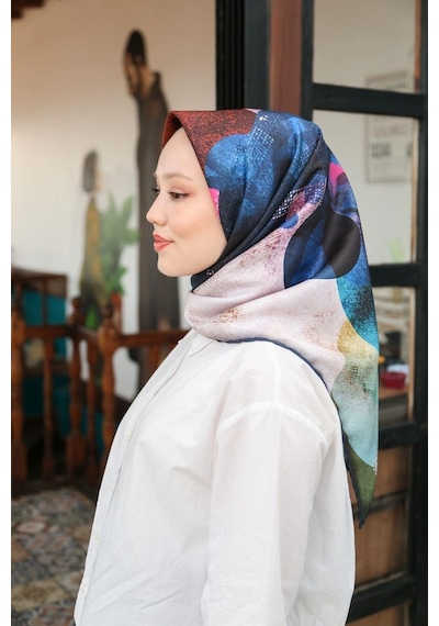 Levidor Twill Eşarp Trend Ldt254-01 Taş-çok Renkli