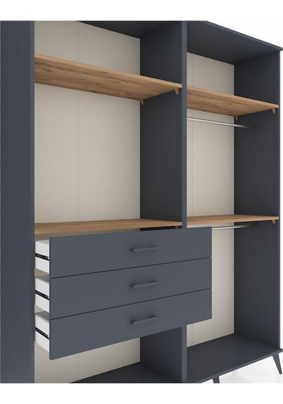 Hyperion Gardrop 4 Raflı 3 Çekmeceli 2 Askılı 176x44x221 Antrasit-çam/antrasit Çam/antrasit Hyperion Gardrop 4 Raflı 3 Çekmeceli 2 Askılı 176x44x221 Antrasit-çam/antrasit Çam/antrasit