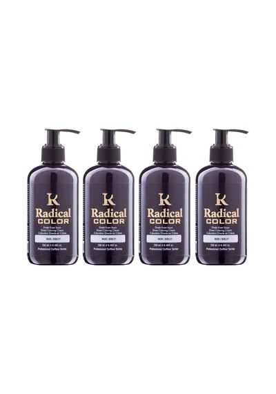 Radical Color New 25/violet Amonyaksız Su Bazlı Saç Boyası 250 Ml 4 Adet Mor
