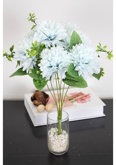 Yapay Pinnata Yıldız Çiçeği 42 Cm Mavi Mavi