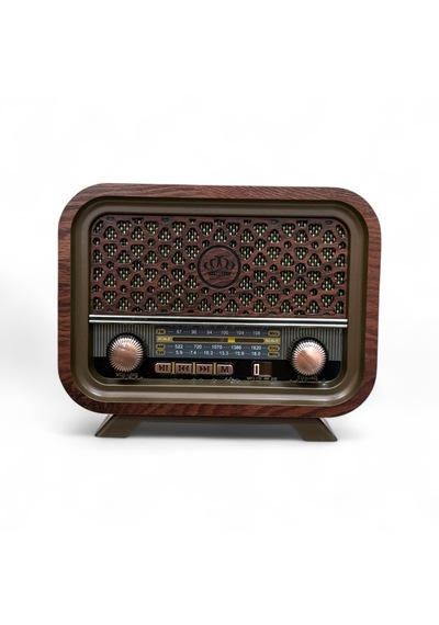 Rt-736 Ahşap Görünüm Nostalji Radyo,şık Tasarım Bluetooth Nostaljik Radyo